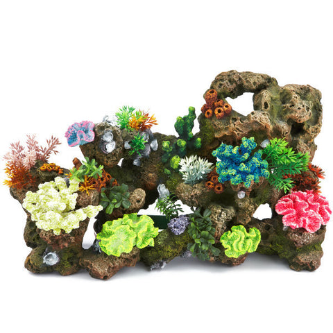 Top Fin® Stone Coral with Coral and Plants