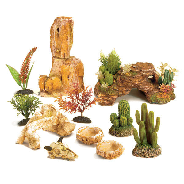 plastic desert animals and plants All Living Things® Desert Decor Kit – Madwire Sandbox